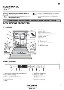 Manuale Hotpoint-Ariston HIO 3P23 WL S Lavastoviglie