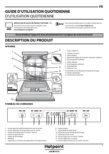 Mode d’emploi Hotpoint-Ariston HBC 3C26 F X Lave-vaisselle