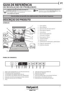 Manual Hotpoint-Ariston HIO 3O32 WT C Máquina de lavar louça