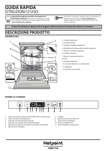 Manuale Hotpoint-Ariston HEIO 3C23 WF Lavastoviglie