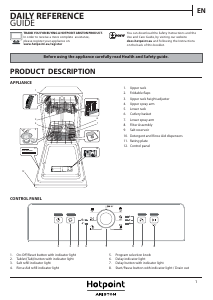 Bruksanvisning Hotpoint-Ariston HSCFE 1B0 C RU Diskmaskin