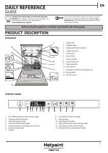 Handleiding Hotpoint-Ariston HIO 3O32 WG C Vaatwasser