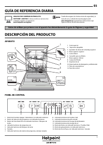 Manual de uso Hotpoint-Ariston HFO 3C22 W Lavavajillas