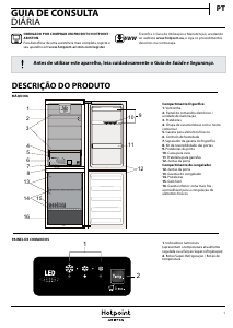 Manual Hotpoint-Ariston H8 A1E S Frigorífico combinado