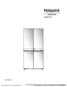 Manual Hotpoint-Ariston HAQ9 E1L Fridge-Freezer