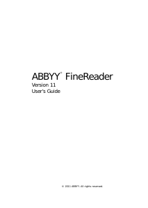 Handleiding ABBYY FineReader 11