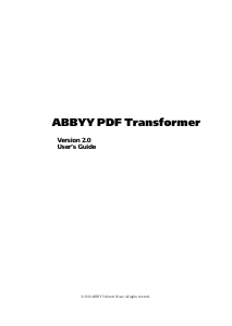 Manual ABBYY PDF Transformer 2