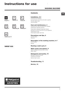 Manual Hotpoint-Ariston WMSF 622 EU.L Mașină de spălat