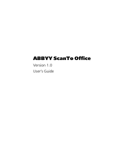 Handleiding ABBYY ScanTo Office