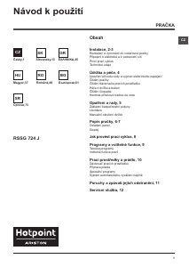 Εγχειρίδιο Hotpoint-Ariston RSSG 724 JB EU Πλυντήριο