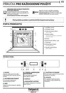 Manuál Hotpoint-Ariston FI6 874 SP IX HA Trouba