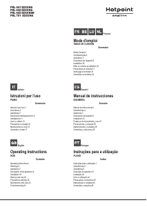 Manual Hotpoint-Ariston PKL 751 D2/IX/HA Placa