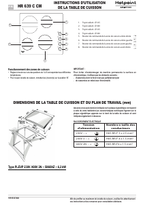 Mode d’emploi Hotpoint-Ariston HR 639 C CM Table de cuisson