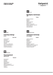 Kasutusjuhend Hotpoint-Ariston FTGHL 641 D/IX/HA Pliidiplaat