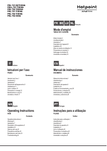 Manual de uso Hotpoint-Ariston PKL 741 T/D2/IX/HA Placa