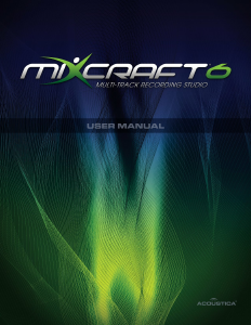 Manual Acoustica Mixcraft 6