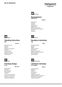 Rokasgrāmata Hotpoint-Ariston PKL 641 D2/IX/HA EE Plīts virsma