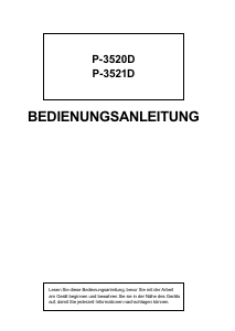 Bedienungsanleitung UTAX P-3521D Drucker