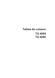 Mode d’emploi Arthur Martin-Electrolux TG4090N Table de cuisson