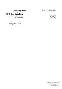 Mode d’emploi Arthur Martin-Electrolux AHT60441X Table de cuisson