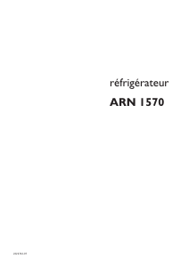 Mode d’emploi Arthur Martin-Electrolux ARN1570 Réfrigérateur