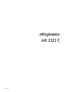 Mode d’emploi Arthur Martin-Electrolux AR2322C Réfrigérateur