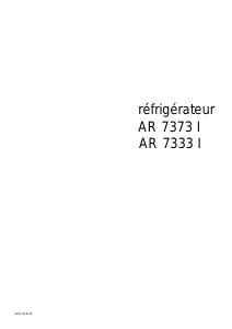 Mode d’emploi Arthur Martin-Electrolux AR7373I Réfrigérateur