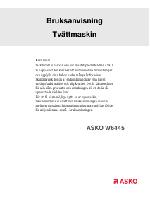 Bruksanvisning Asko W6445 Tvättmaskin