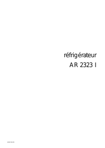 Mode d’emploi Arthur Martin-Electrolux AR2323I Réfrigérateur