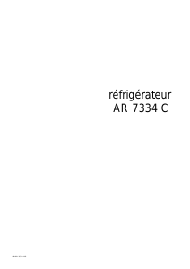 Mode d’emploi Arthur Martin-Electrolux AR7334C Réfrigérateur