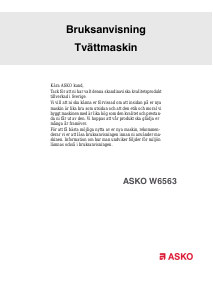 Bruksanvisning Asko W6563 Tvättmaskin