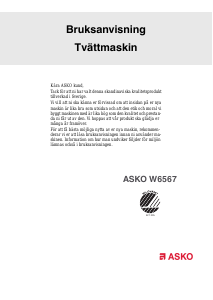 Bruksanvisning Asko W6567 Tvättmaskin