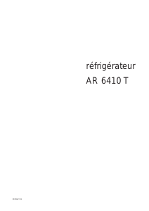 Mode d’emploi Arthur Martin-Electrolux AR6410T Réfrigérateur