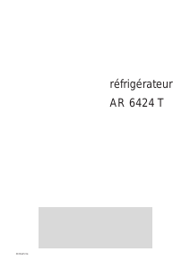 Mode d’emploi Arthur Martin-Electrolux AR6424T Réfrigérateur
