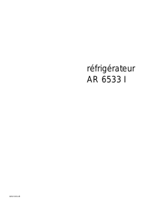 Mode d’emploi Arthur Martin-Electrolux AR6533I Réfrigérateur