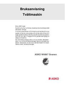 Bruksanvisning Asko W6867 Svanen Tvättmaskin