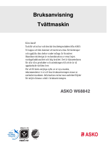 Bruksanvisning Asko W68842 Tvättmaskin