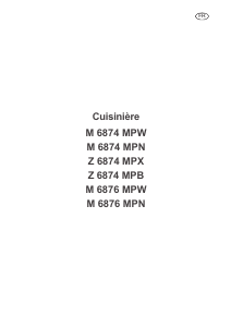 Mode d’emploi Arthur Martin-Electrolux M6874MPW1 Cuisinière