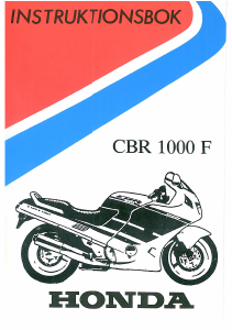 Bruksanvisning Honda CBR 1000 F (1989) Motorcykel