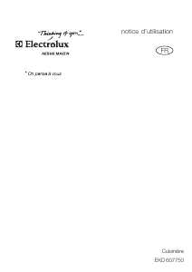 Mode d’emploi Arthur Martin-Electrolux EKD607750X Cuisinière