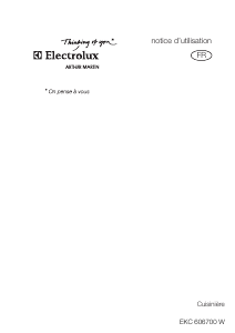 Mode d’emploi Arthur Martin-Electrolux EKC606700W Cuisinière