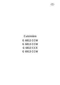 Mode d’emploi Arthur Martin-Electrolux G6813CCW Cuisinière