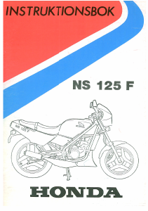 Bruksanvisning Honda NS 125 F (1986) Motorcykel