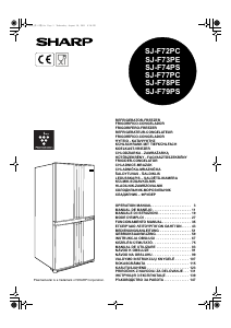 Посібник Sharp SJ-F72PC Холодильник із морозильною камерою