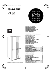 Посібник Sharp SJ-F77PC Холодильник із морозильною камерою
