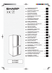 Mode d’emploi Sharp SJ-F740ST Réfrigérateur combiné