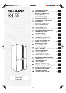 Посібник Sharp SJ-F790ST Холодильник із морозильною камерою