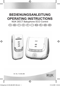 Manuale NUK DEC Eco Control Baby monitor