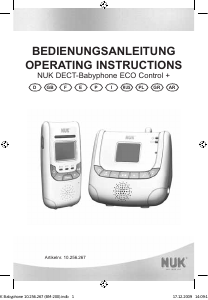Bedienungsanleitung NUK DECT Eco Control+ Babyphone