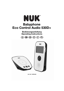 Manuál NUK Eco Control Audio 530D+ Chůvička